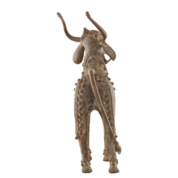 Bronze Tribal Nandhi (Dokra)