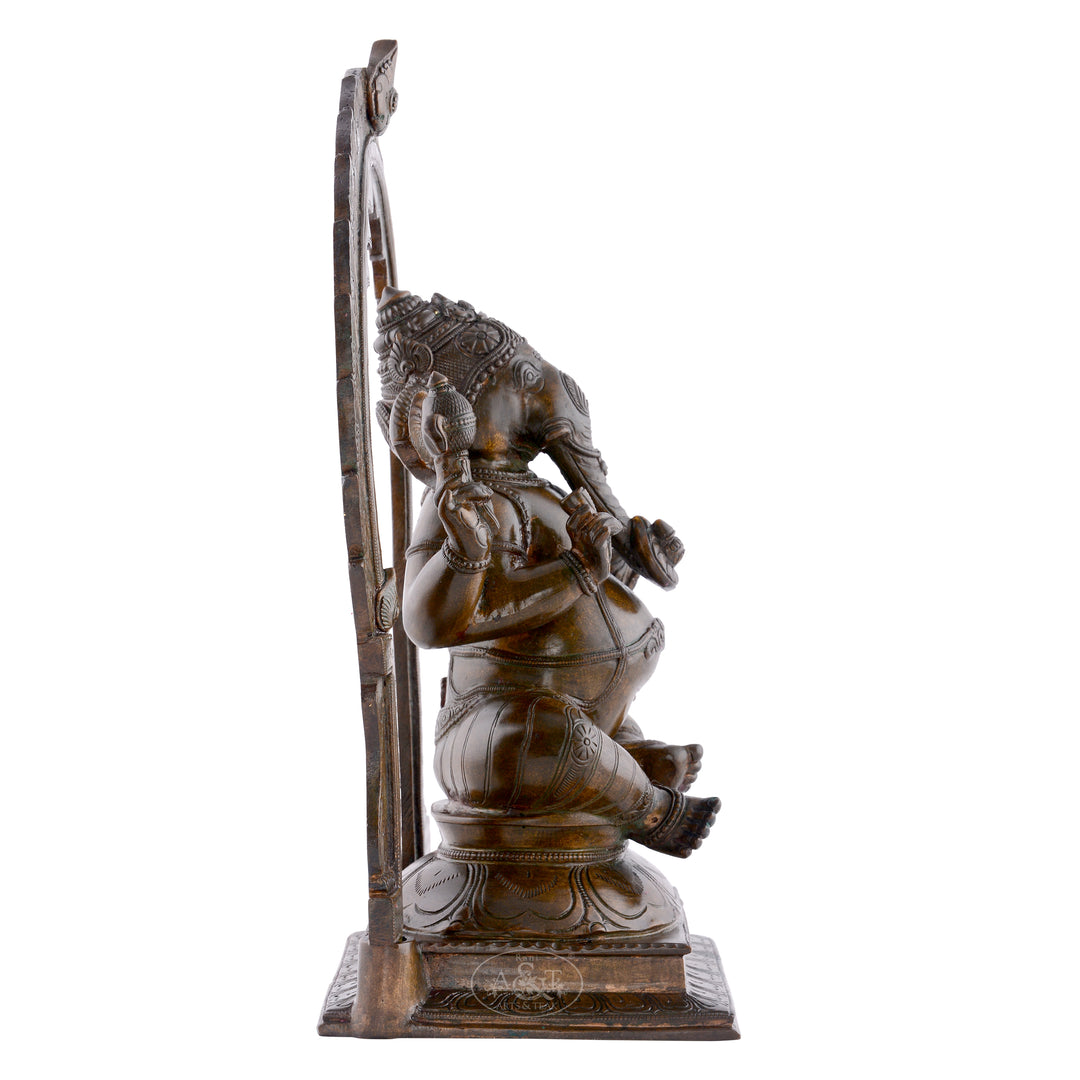 Bronze Ganesh with Arch