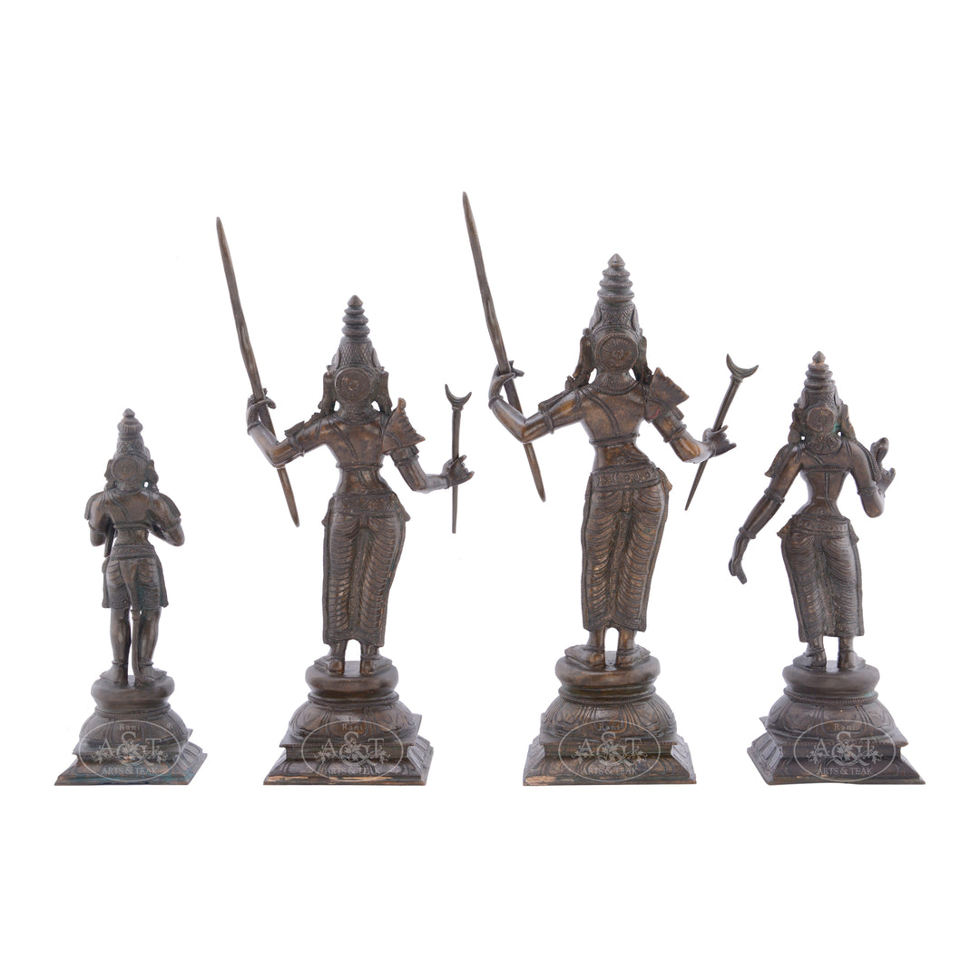 Bronze Ram Darbar Set ( Set of 4 Pieces )