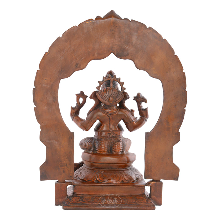 Brass Ganesh with Prabhavali