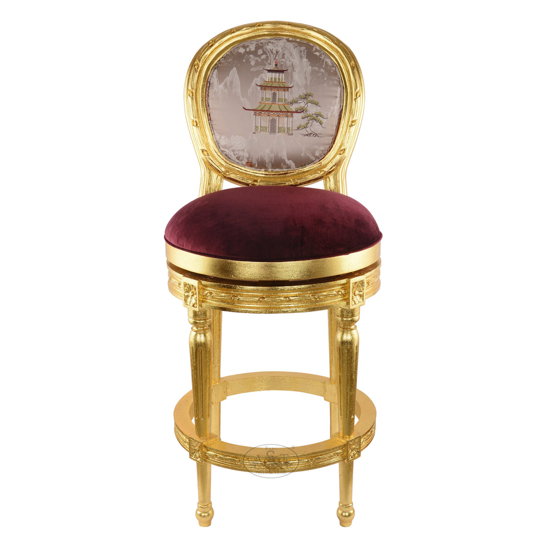 Gold Gilded Bar Chair