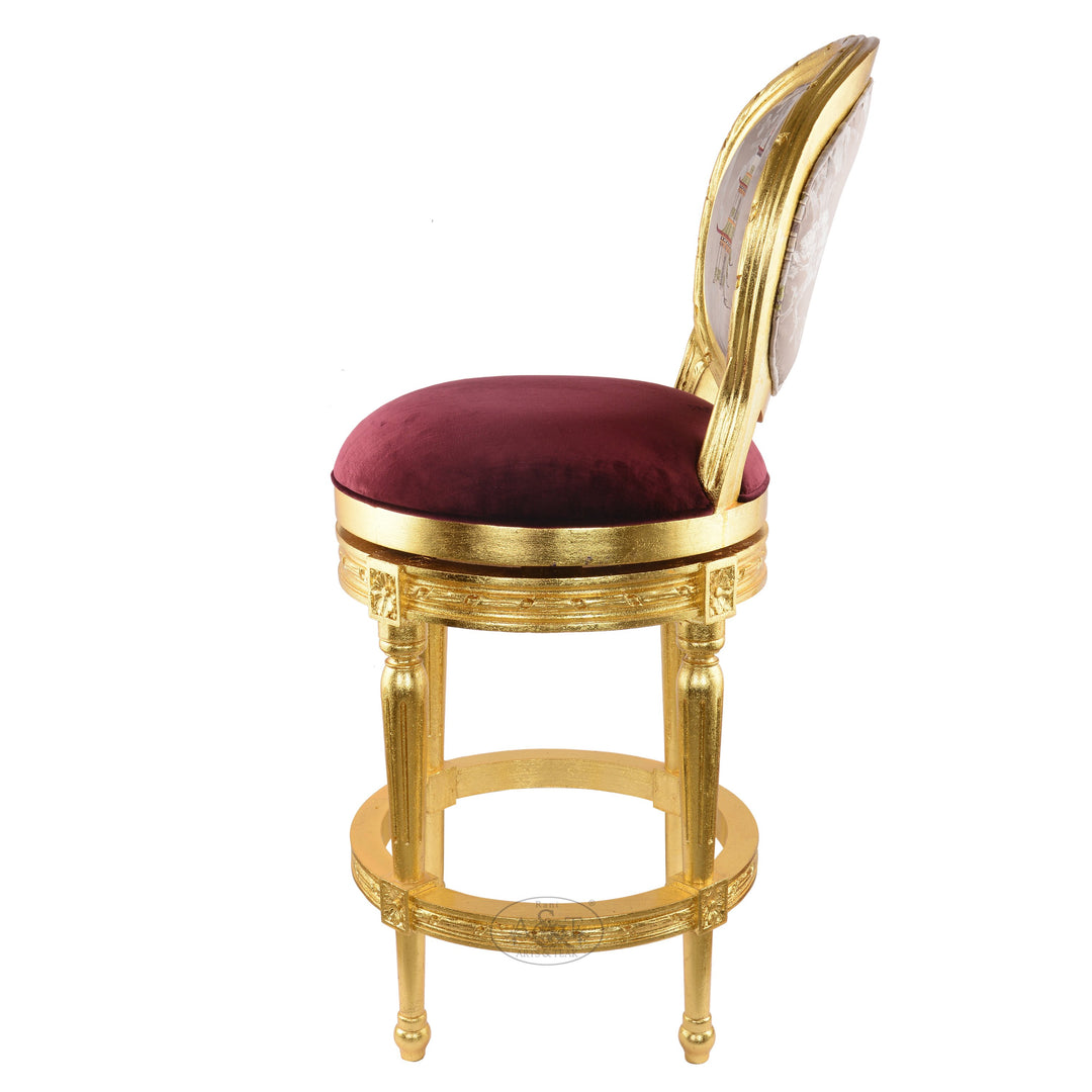 Gold Gilded Bar Chair