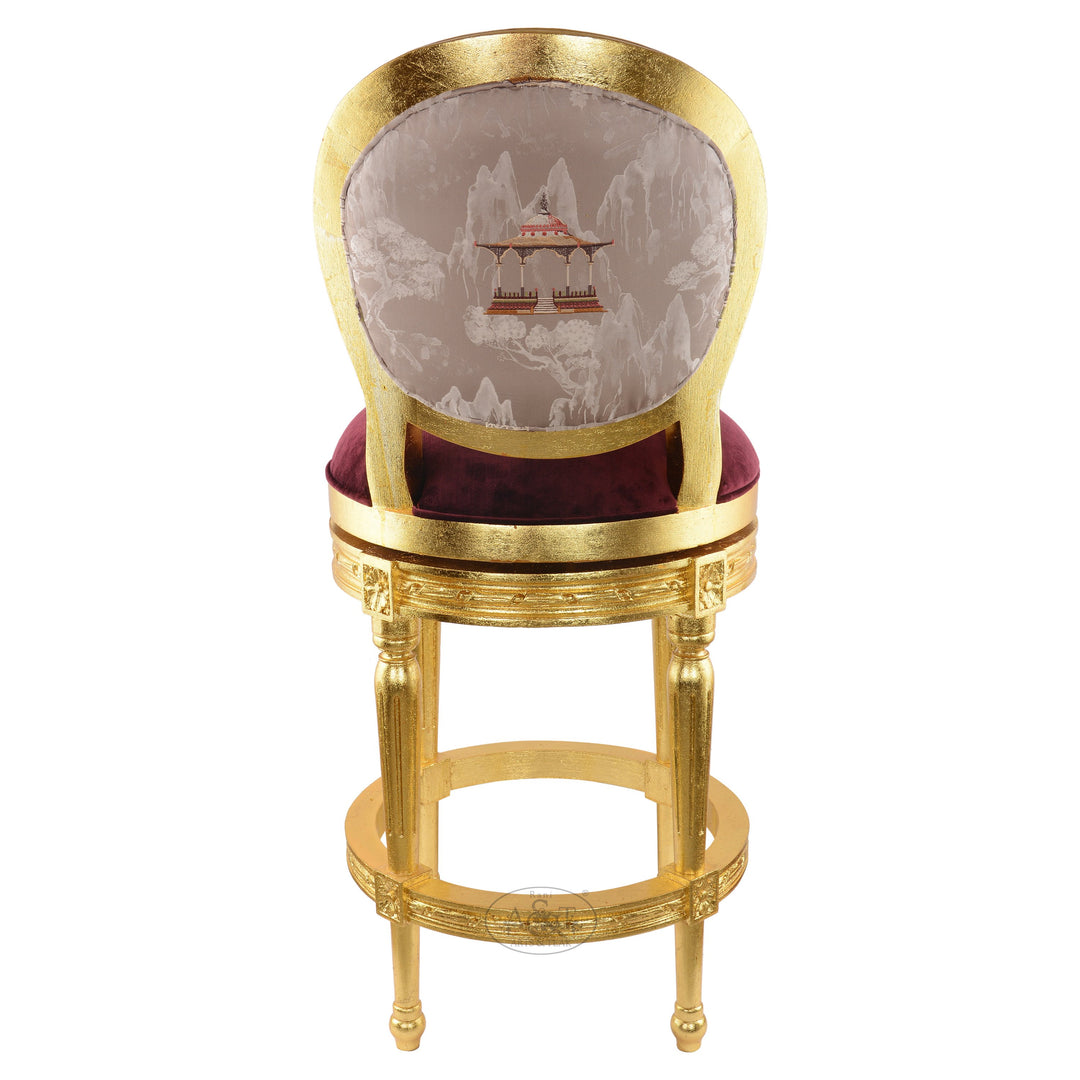 Gold Gilded Bar Chair