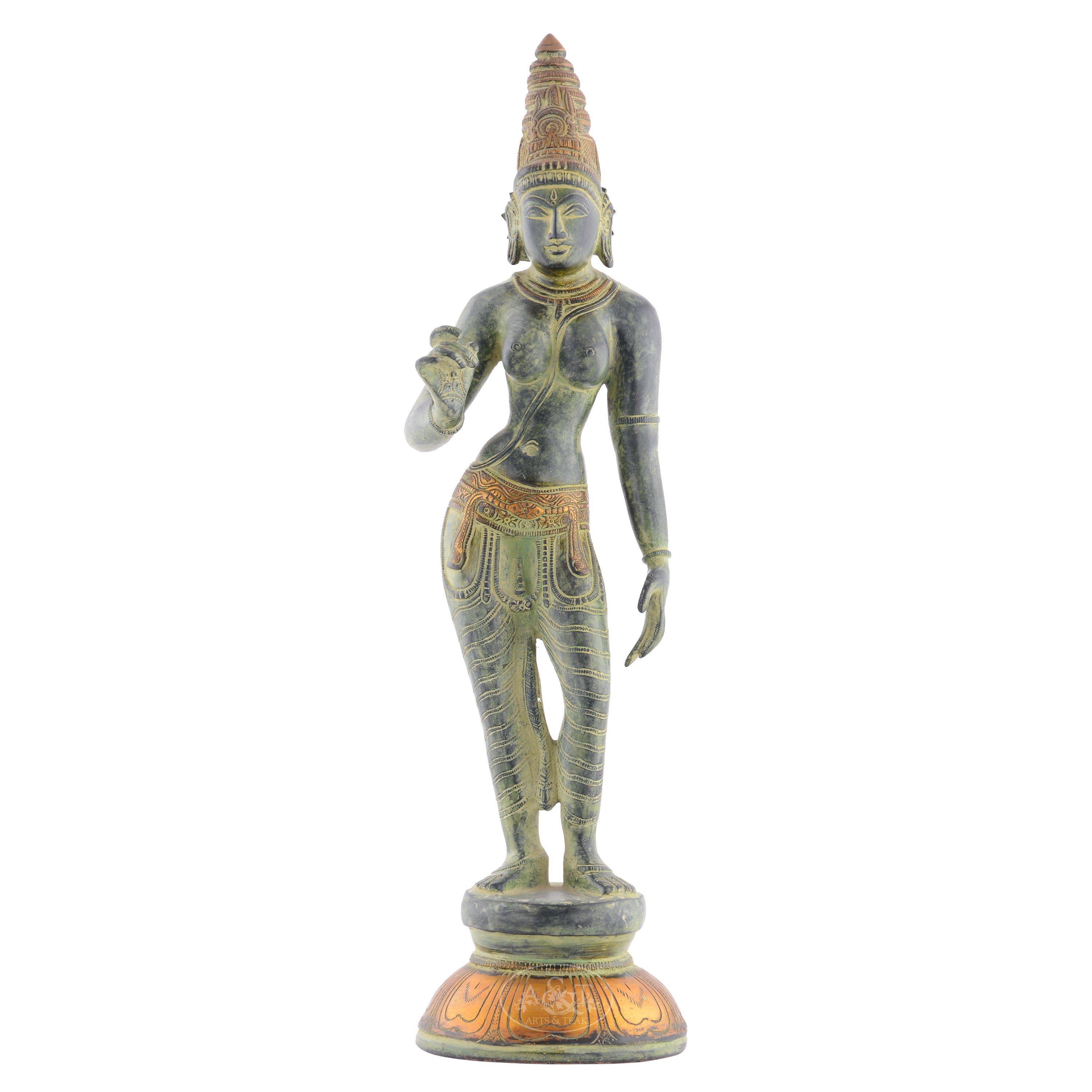 Parvati Rani Brass Standing Parvati – RANI ARTS & TEAK