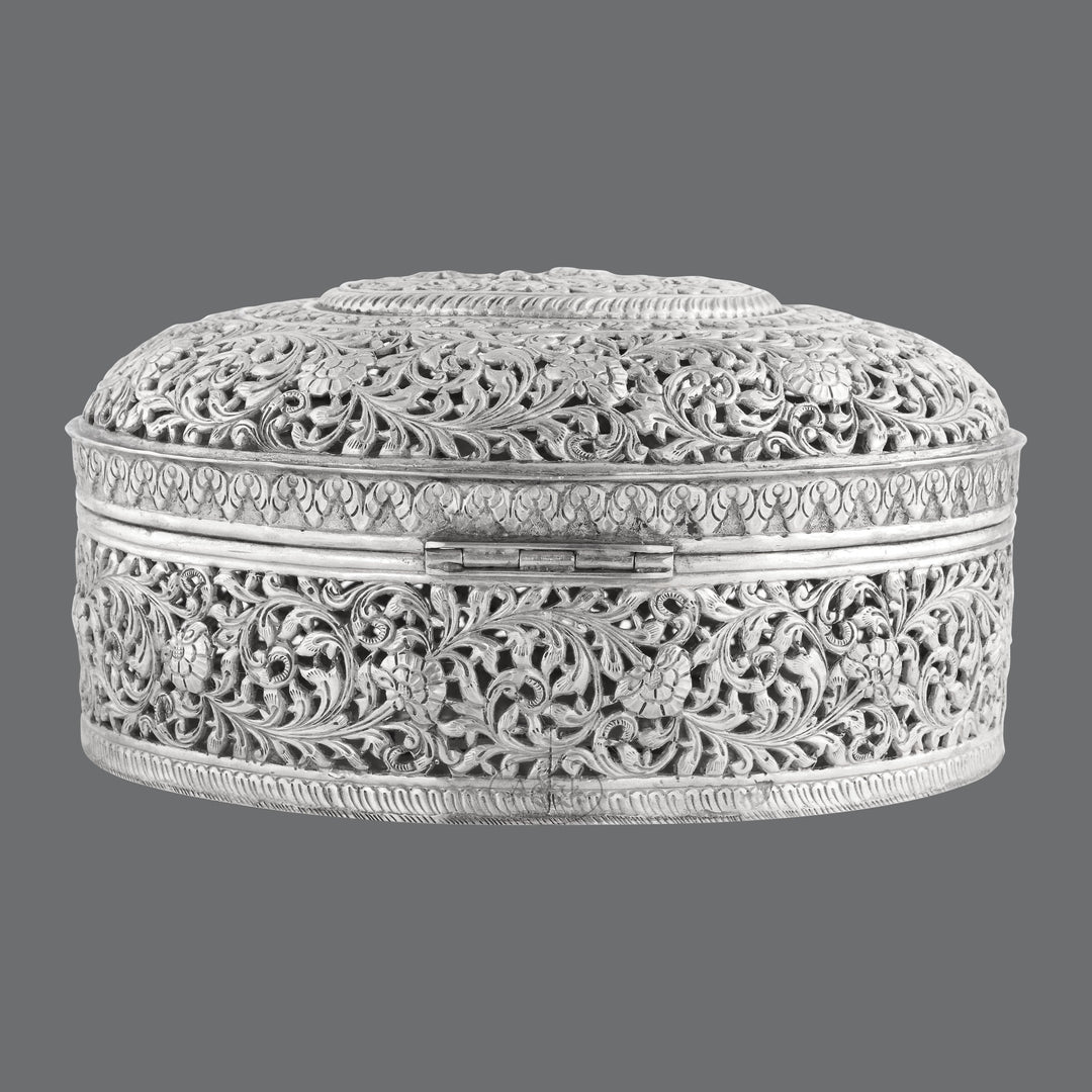 Silver Oval Box