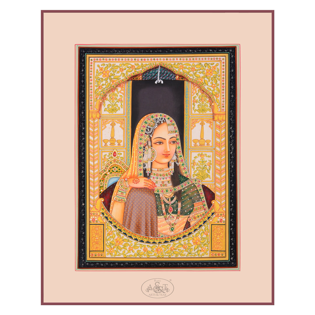 Painting on Paper - Mughal Embossed