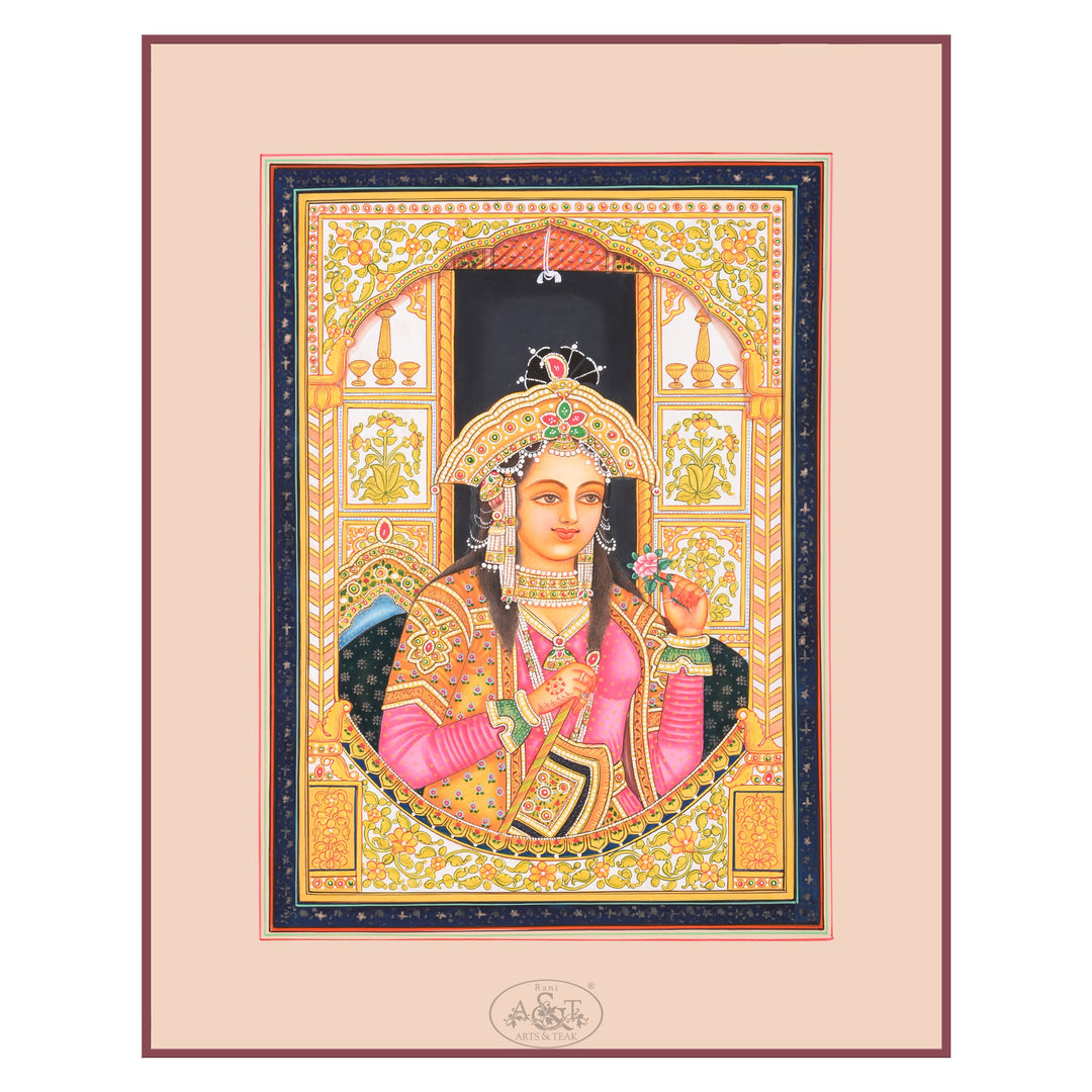 Painting on Paper -  Mughal Embossed