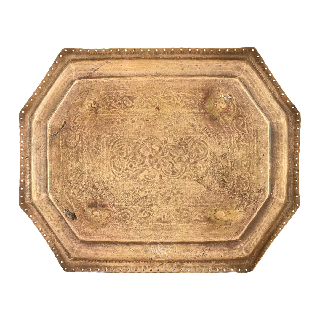 Brass Etched Tray - IV