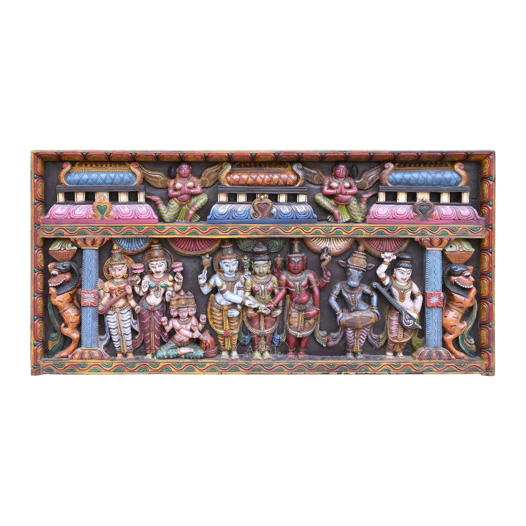 Wooden Wall Panel - Meenakshi Marriage