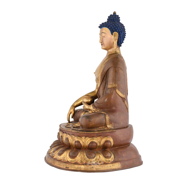Copper Gold Plated Medicine Buddha