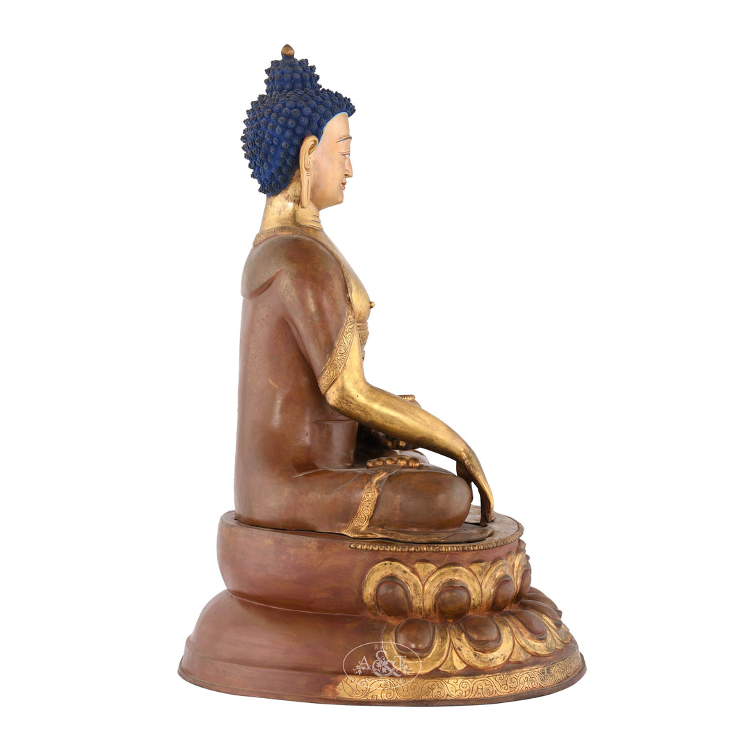 Copper Gold Plated Medicine Buddha