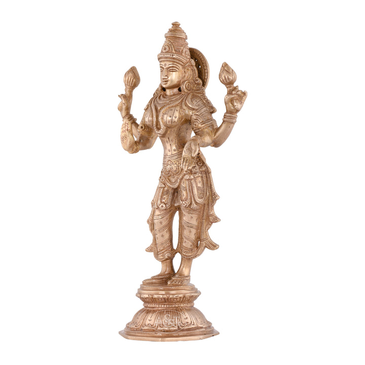 Brass Standing Lakshmi