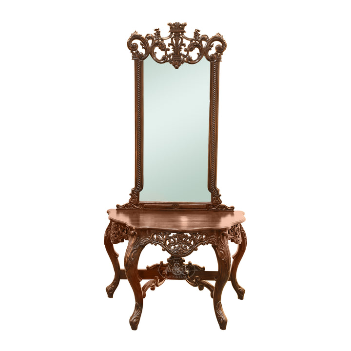 Rosewood Console with Mirror