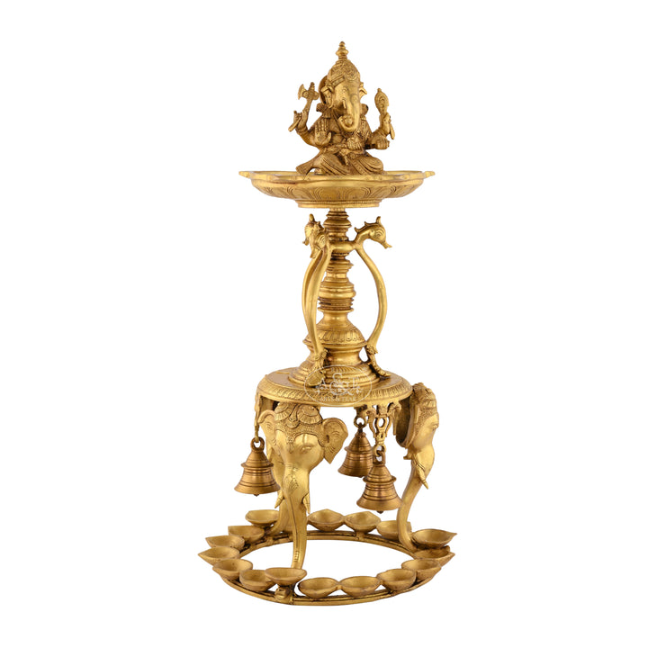 Brass Ganesh Lamp