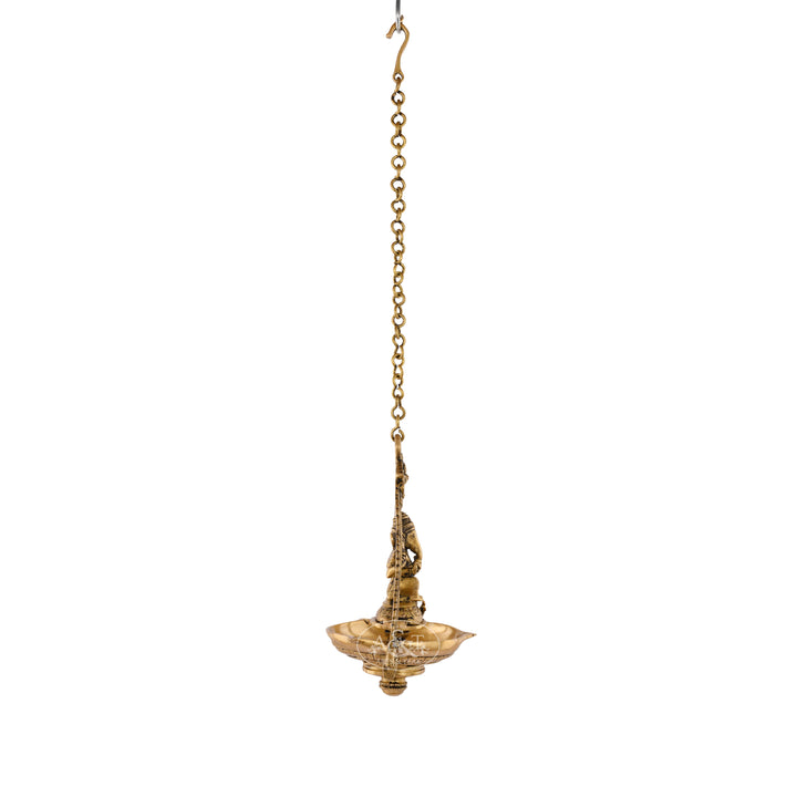Brass Hanging Ganesh Lamp