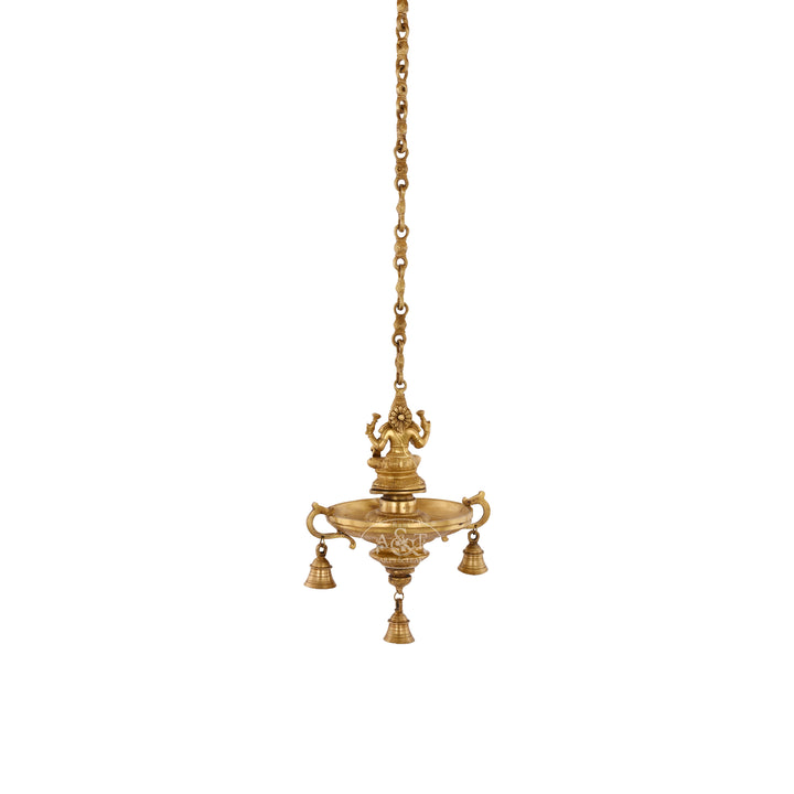 Brass Hanging Lakshmi Lamp