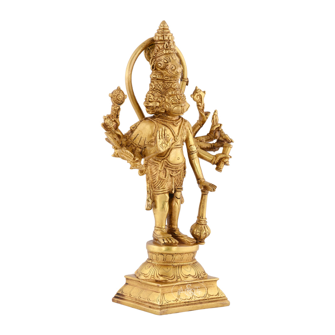 Brass Panchamuga Hanuman