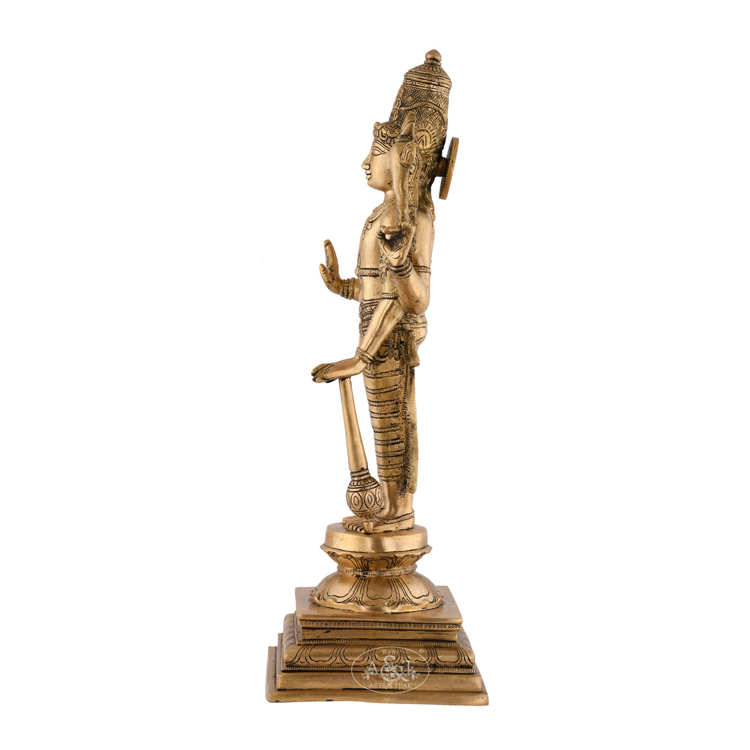 Brass Vishnu