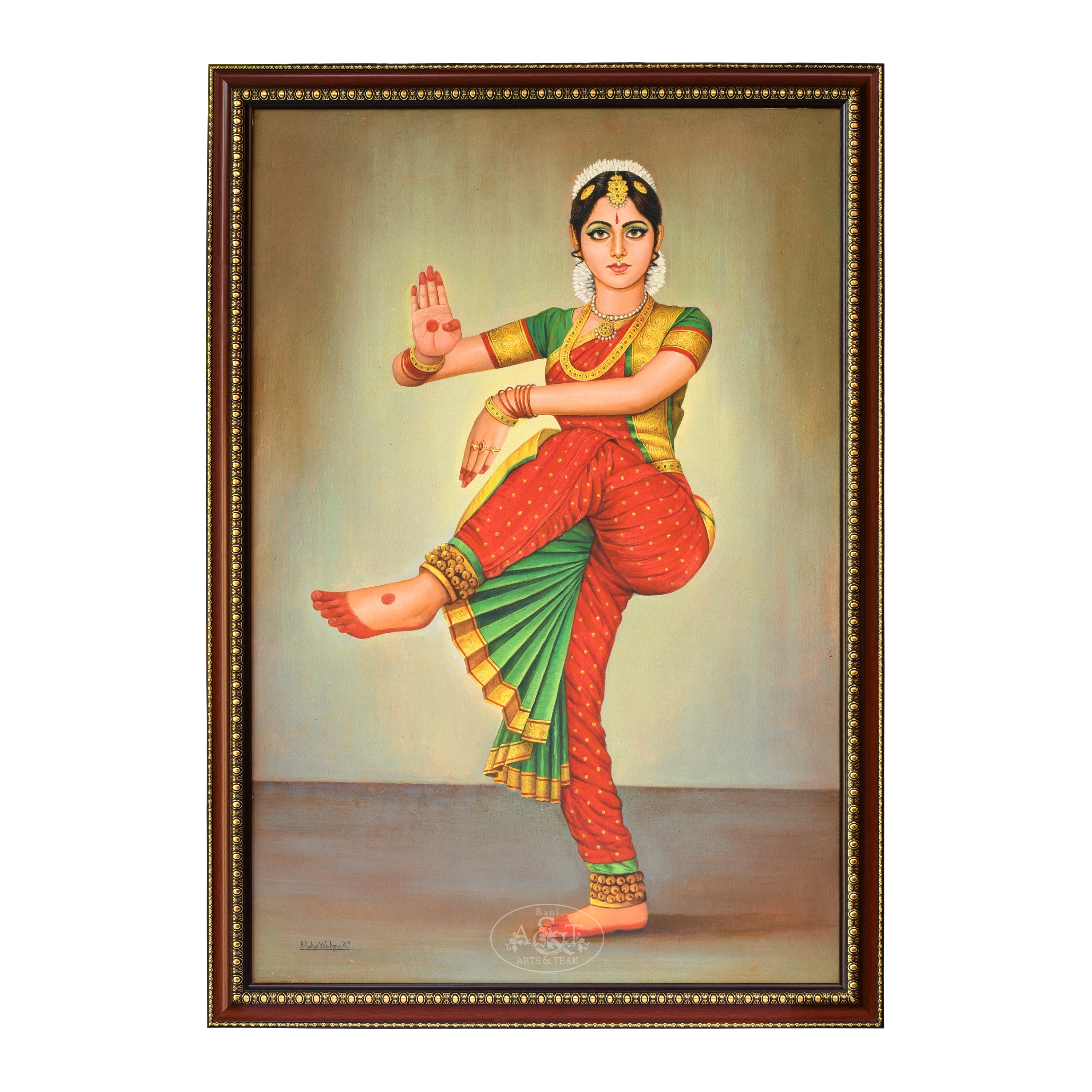 Bharatanatyam Dance Acrylic Painting - YouTube
