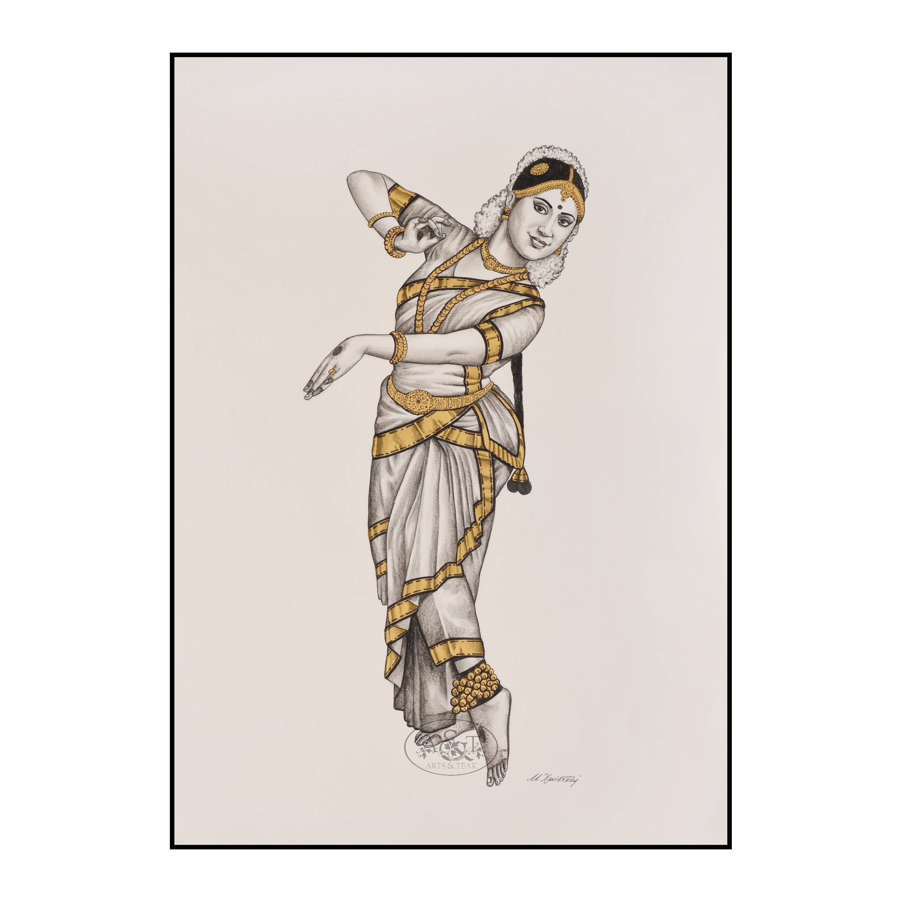 ODISSI dance drawing// Indian traditional dance drawing - YouTube