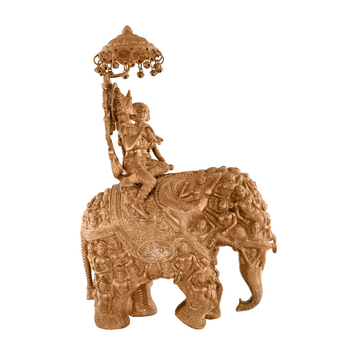 Radha Krishna on Elephant