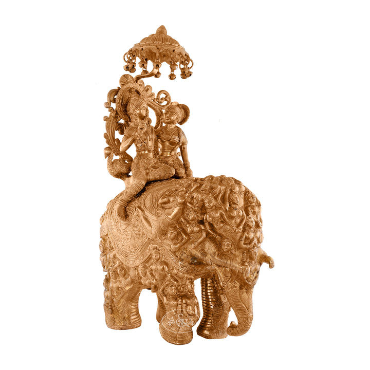 Radha Krishna on Elephant