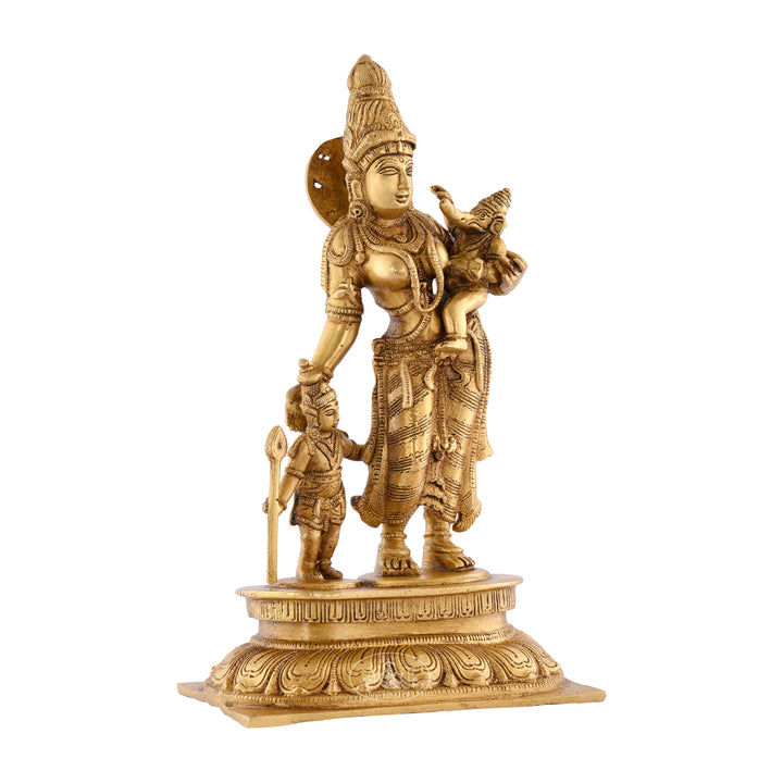 Parvati with Baby Ganesh & Karthik