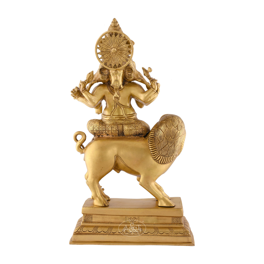 Panchmukhi Ganesh on Lion