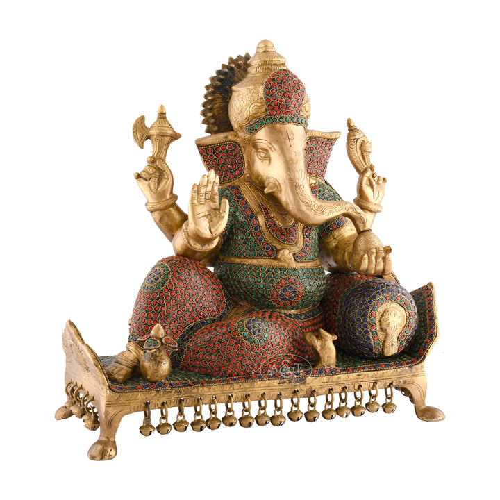Ganesh Relaxing on Divan
