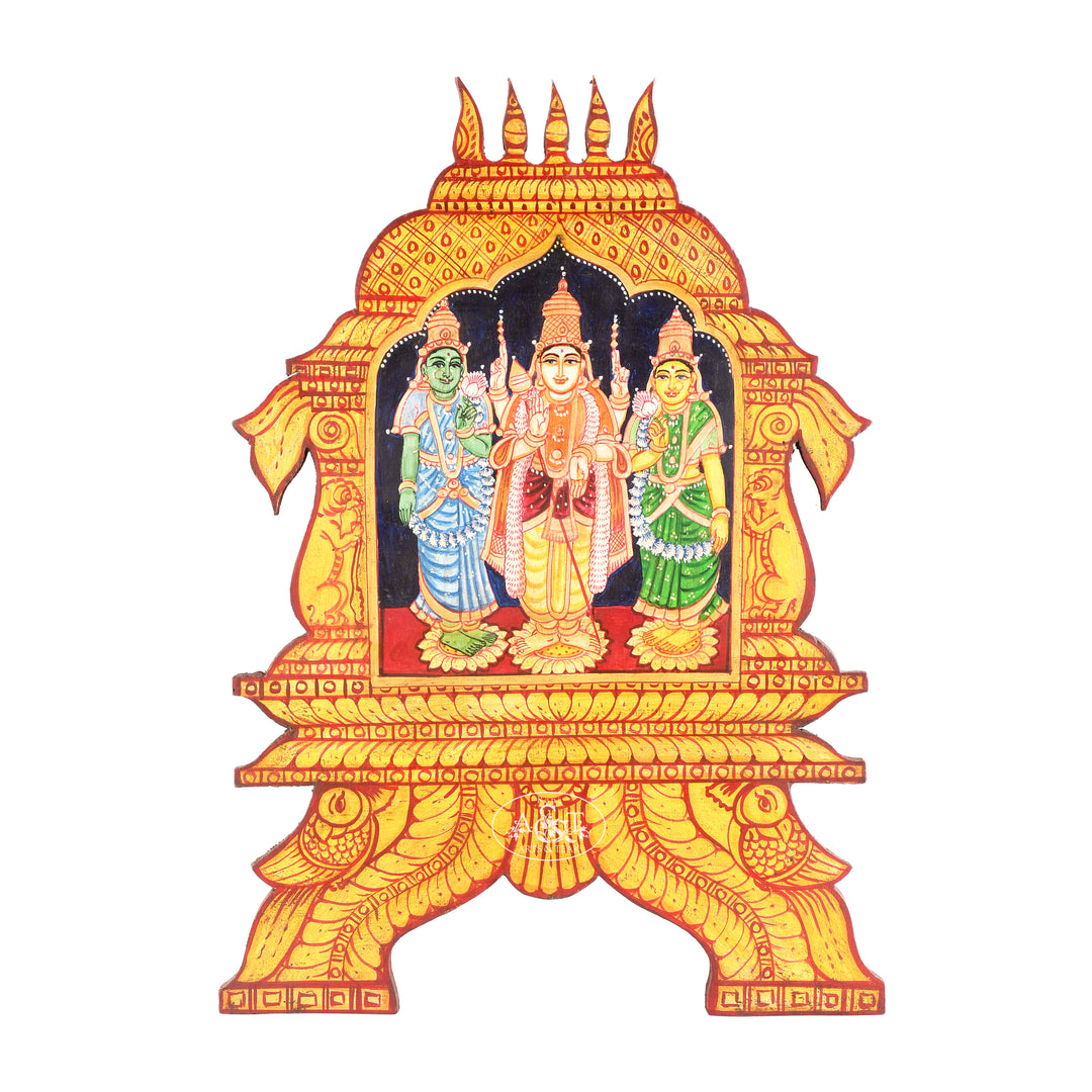 Karthikeya with consorts - kavadi