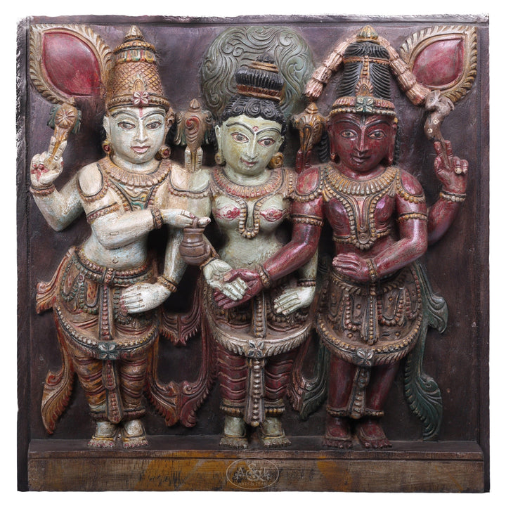 Wooden Wall Panel -  Meenakshi Kalyanam